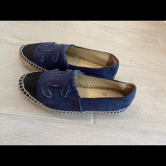 Chanel Jean and Black Espadrilles - Picture 3 of 5